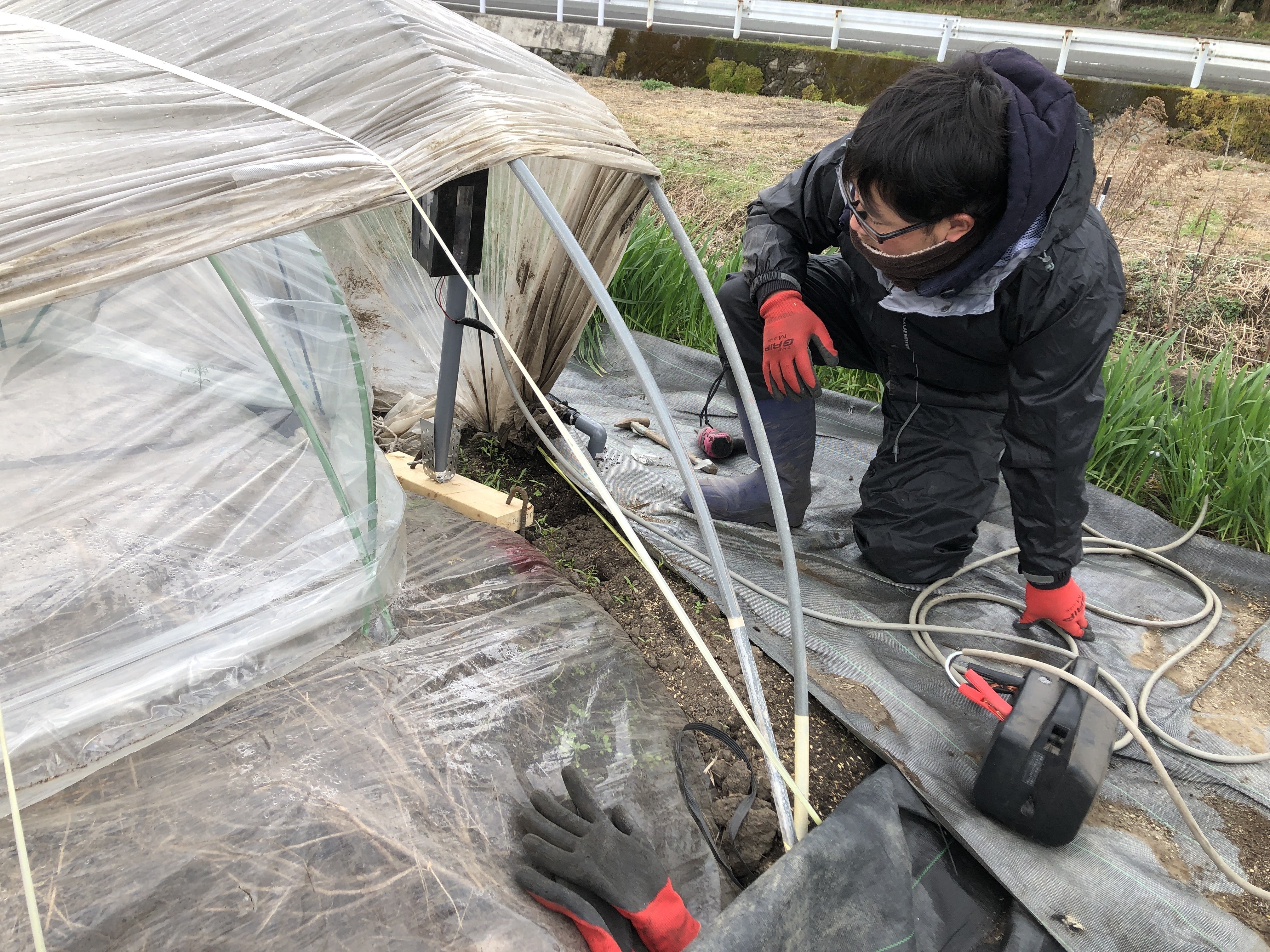 自動で動くかチェックする主人