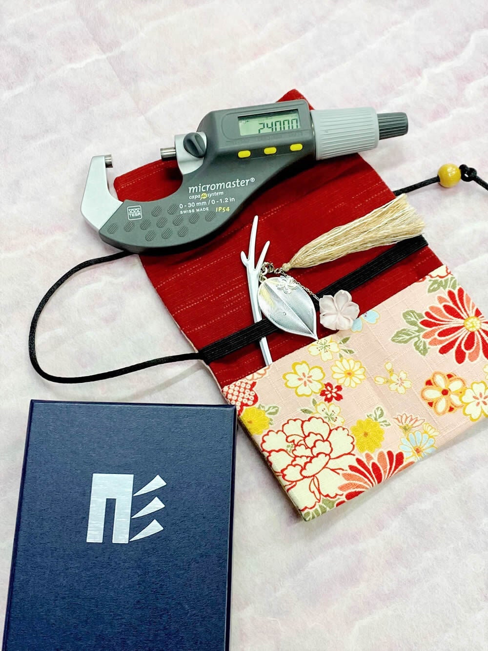 [cocur] SAKURA（コクール・桜）かんざし：そっと　当社ロゴマーク入りのパッケージも完成！