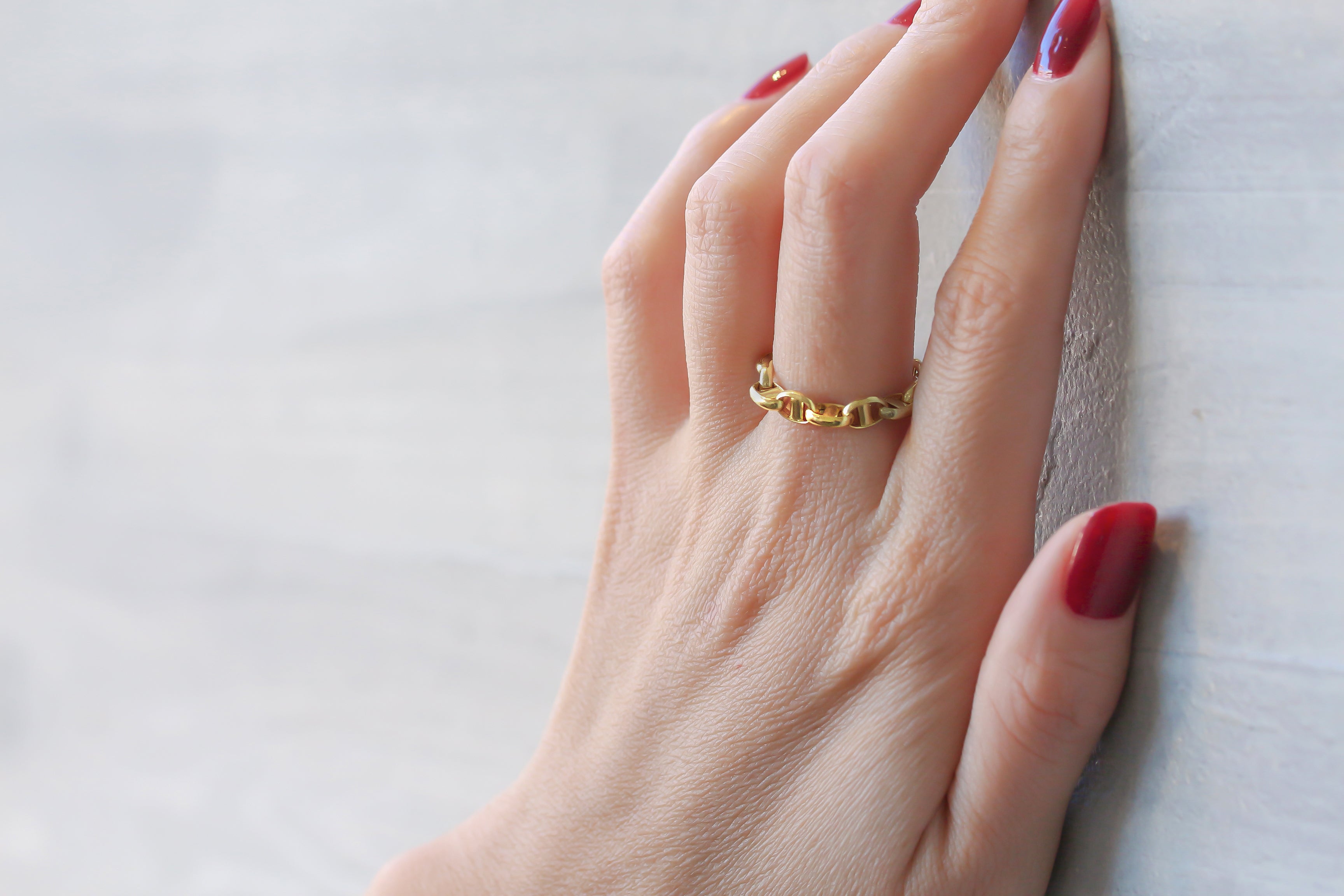 エレガントなデザイン性 大人のk18チェーンリング 重厚感があるのに驚きの軽さ Campfire キャンプファイヤー エレガントなデザイン性 大人のk18チェーンリング 重厚感があるのに驚きの軽さ Campfire キャンプファイヤー