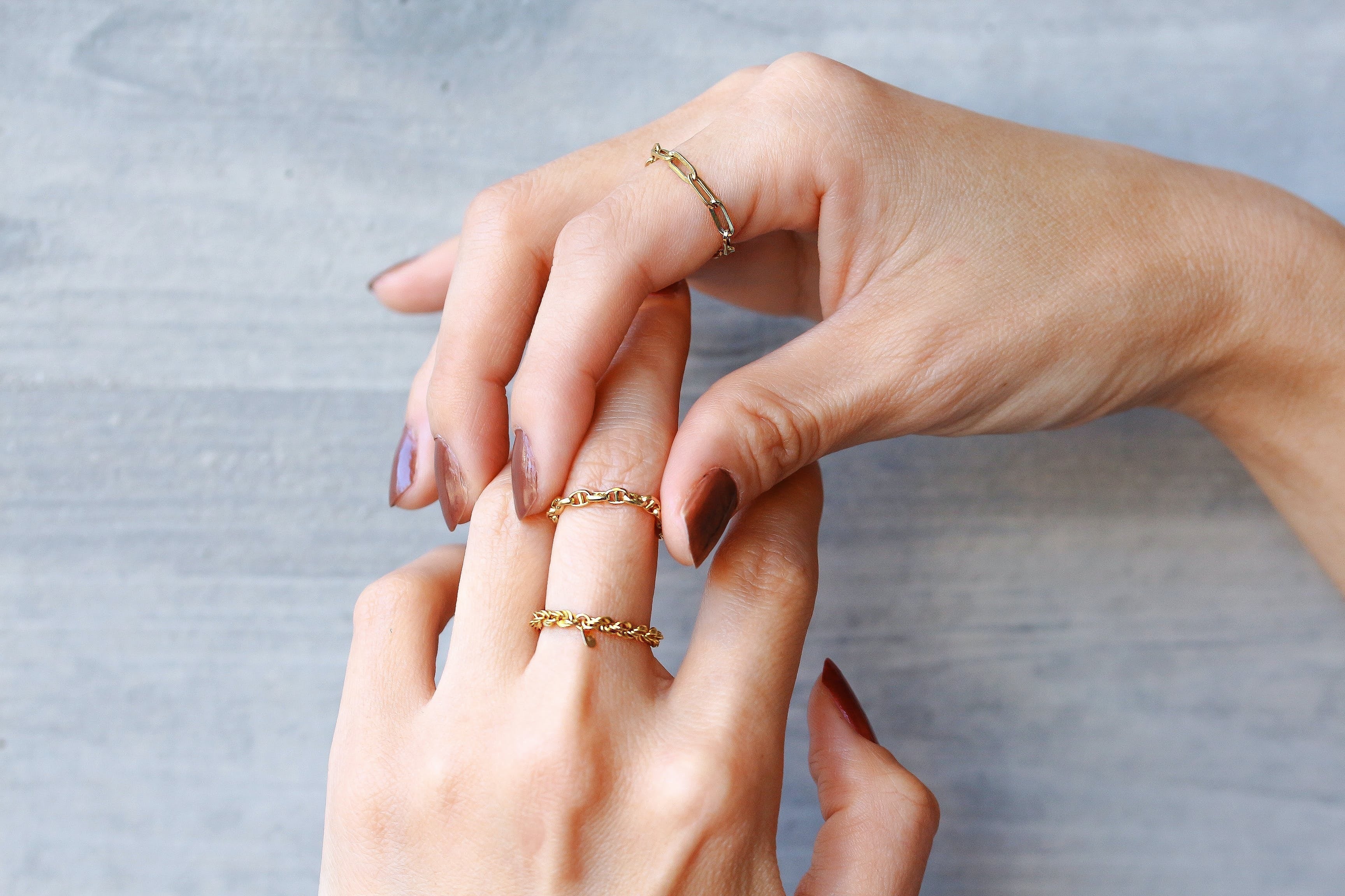 エレガントなデザイン性 大人のk18チェーンリング 重厚感があるのに驚きの軽さ Campfire キャンプファイヤー エレガントなデザイン性 大人のk18チェーンリング 重厚感があるのに驚きの軽さ Campfire キャンプファイヤー