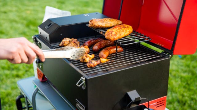 BBQコンロ グリル バーベキュー 燻製~直火焼きまでこれ１台 ...