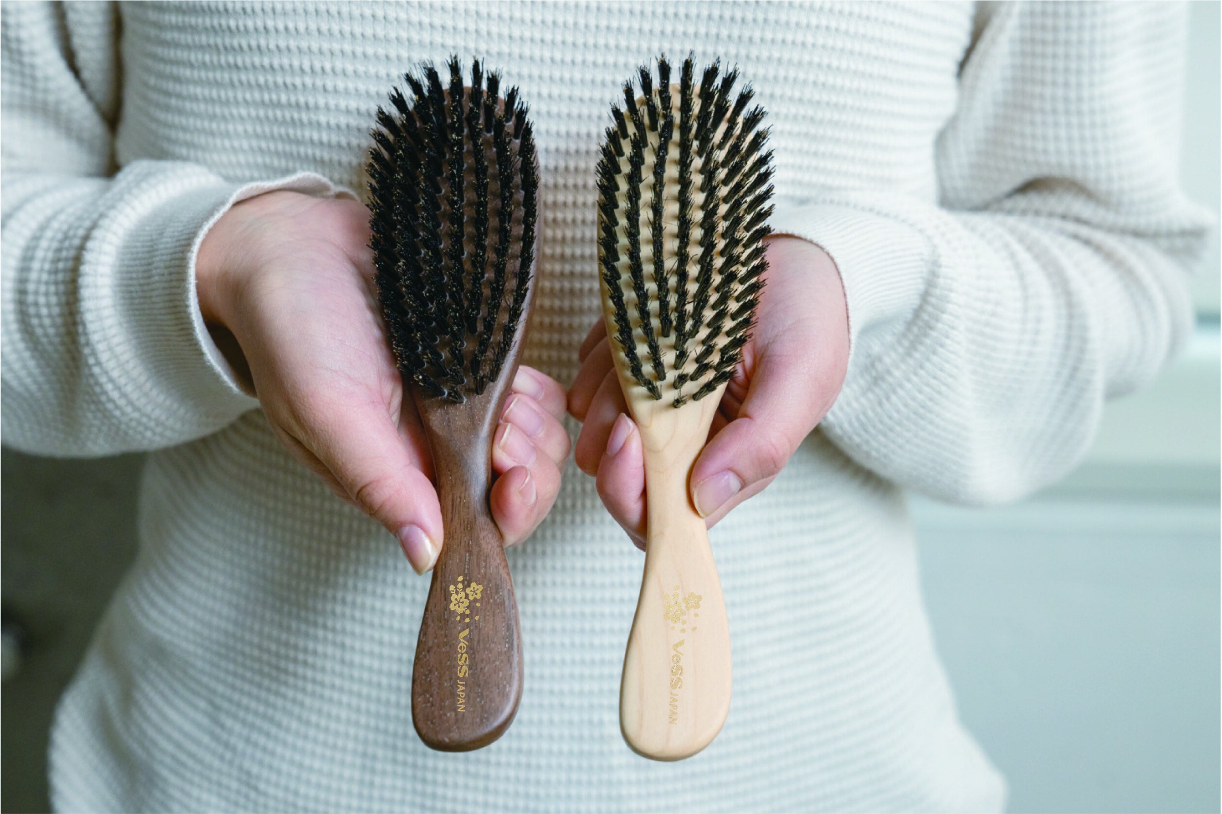 髪のお手入れに新提案！熊本で作る【天然木×天然毛ヘアブラシ】で未