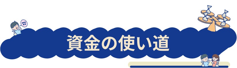 資金の使い道について