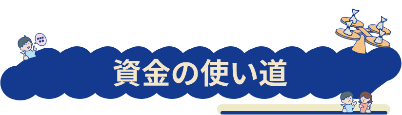 資金の使い道について