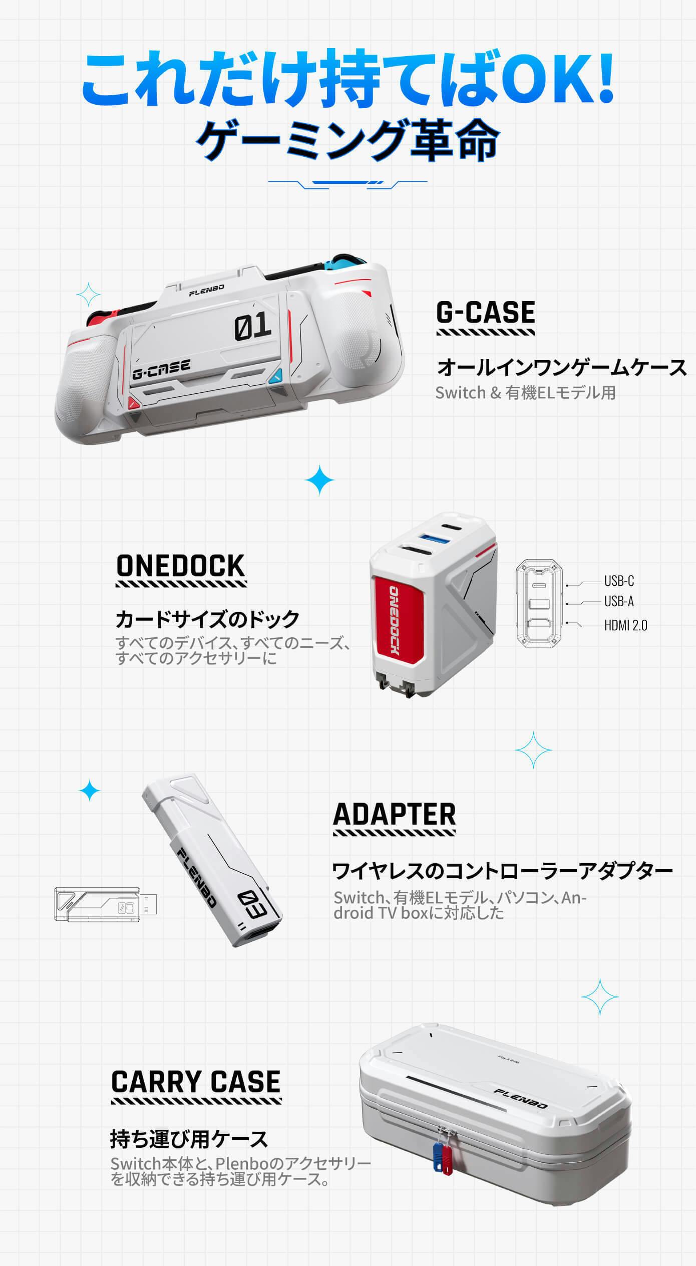 Nintendo Switchのオールインワンケース!おすすめケースの「G-Case」