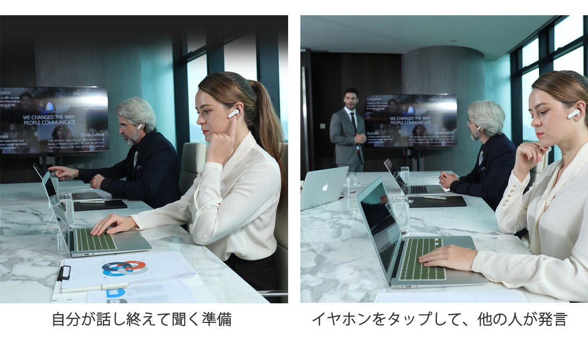 双方向同時翻訳で自然な会話が実現！イヤホン型翻訳機「WT2 Edge