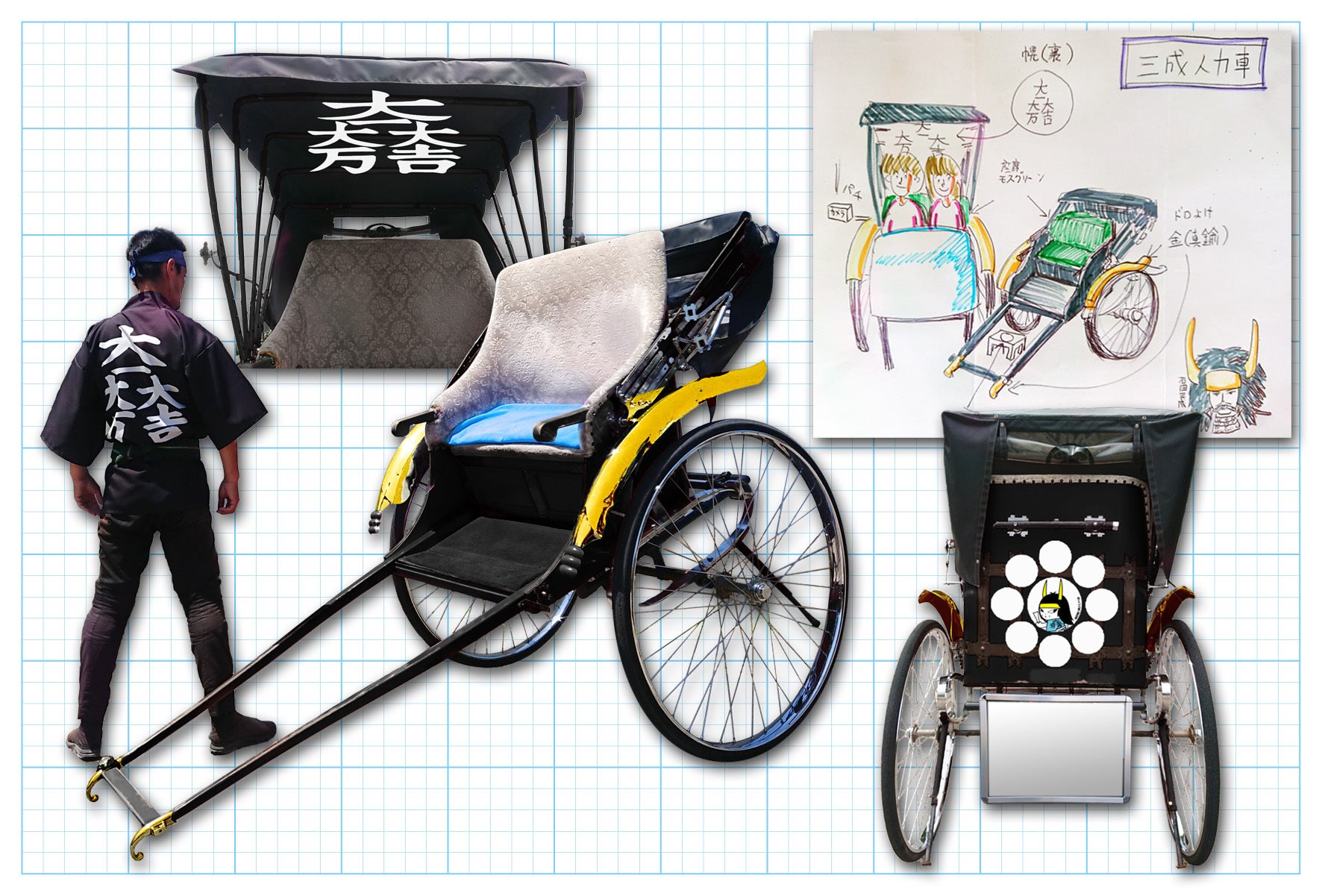 人力車 オリジナル 三成人力車プロジェクト ～石田三成公の魅力を伝えたい～ - CAMPFIRE