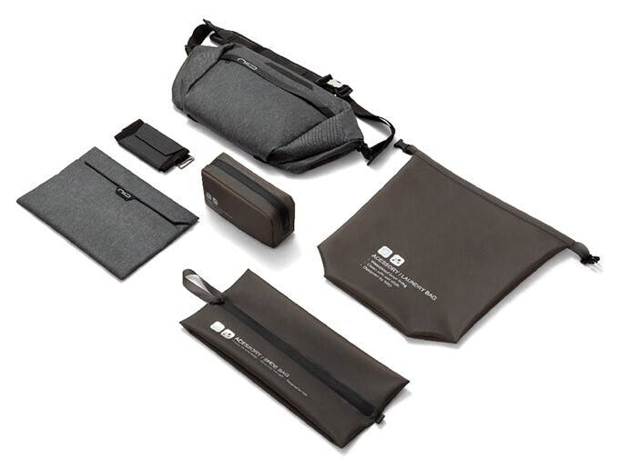 ダッフルにもなる!大容量スリングバッグ「NIID CACHE」