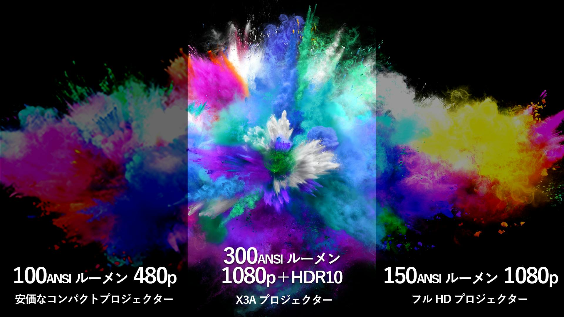 フルHD、HDR10の圧倒的映像美！ X3A コンパクトホームシアター