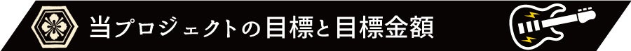 当プロジェクトの目標と目標金額