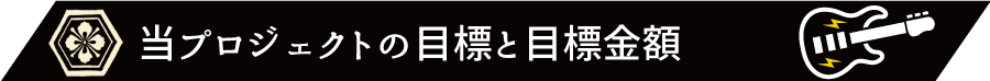 当プロジェクトの目標と目標金額