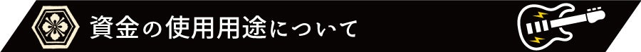 資金の使用用途について