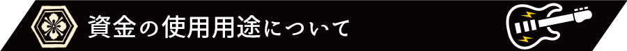 資金の使用用途について