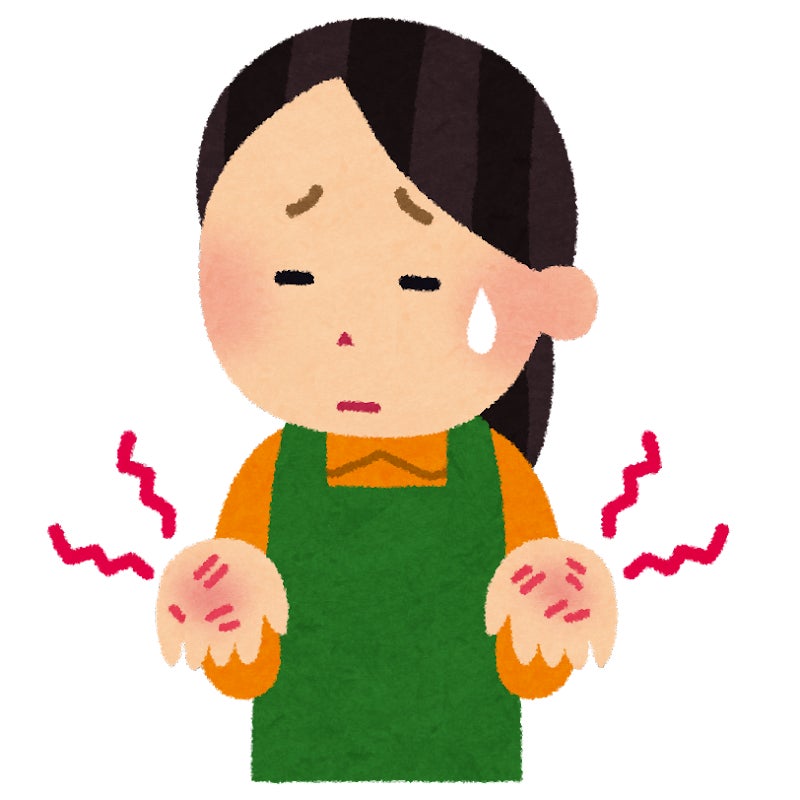 手荒れ・あかぎれのイラスト | かわいいフリー素材集 いらすとや