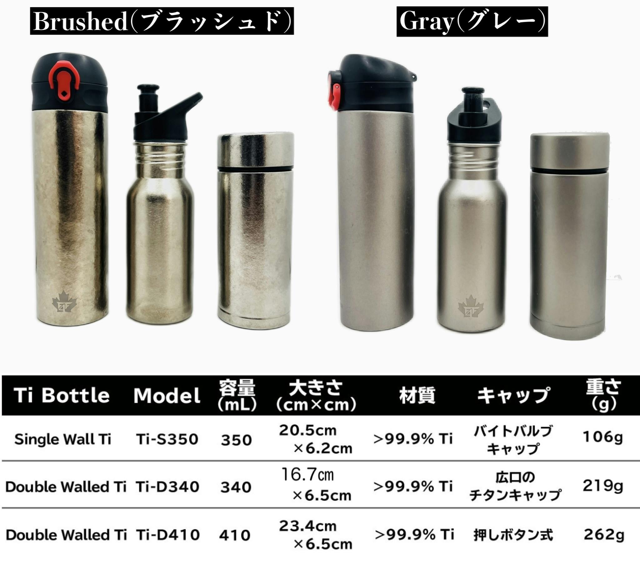 軽い！錆びない！炭酸も！ずーっと使えるチタン製真空ボトル 選べる６種類 | クラウドファンディング - FIRST STEP