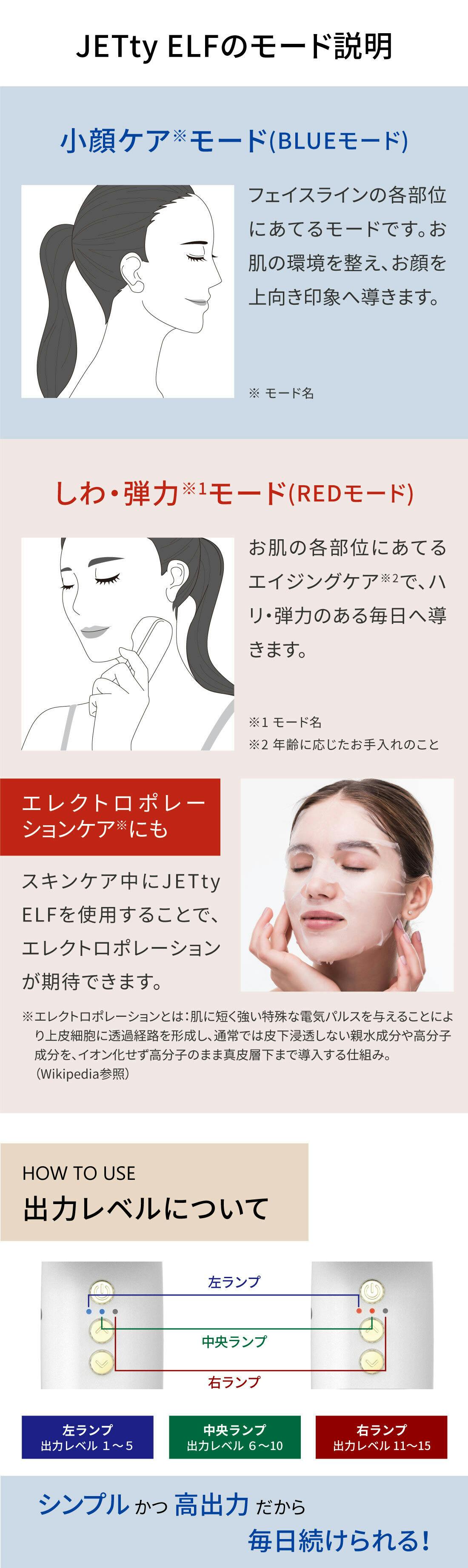 自宅で気軽×超簡単！本格エステケアができる美顔器「ジェティー エルフ