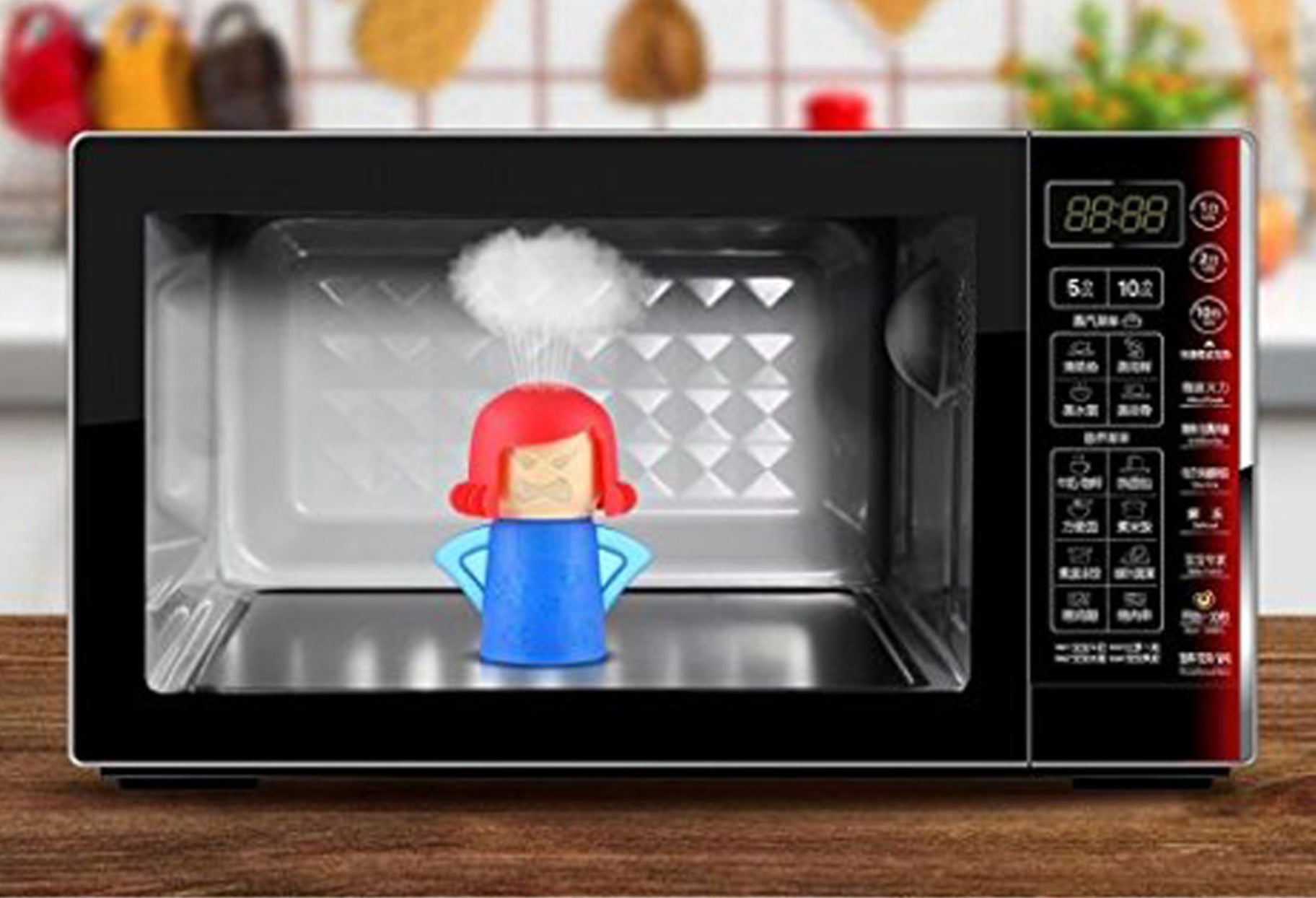 ありそうでなかったアイディア商品。これで電子レンジの汚れも簡単お