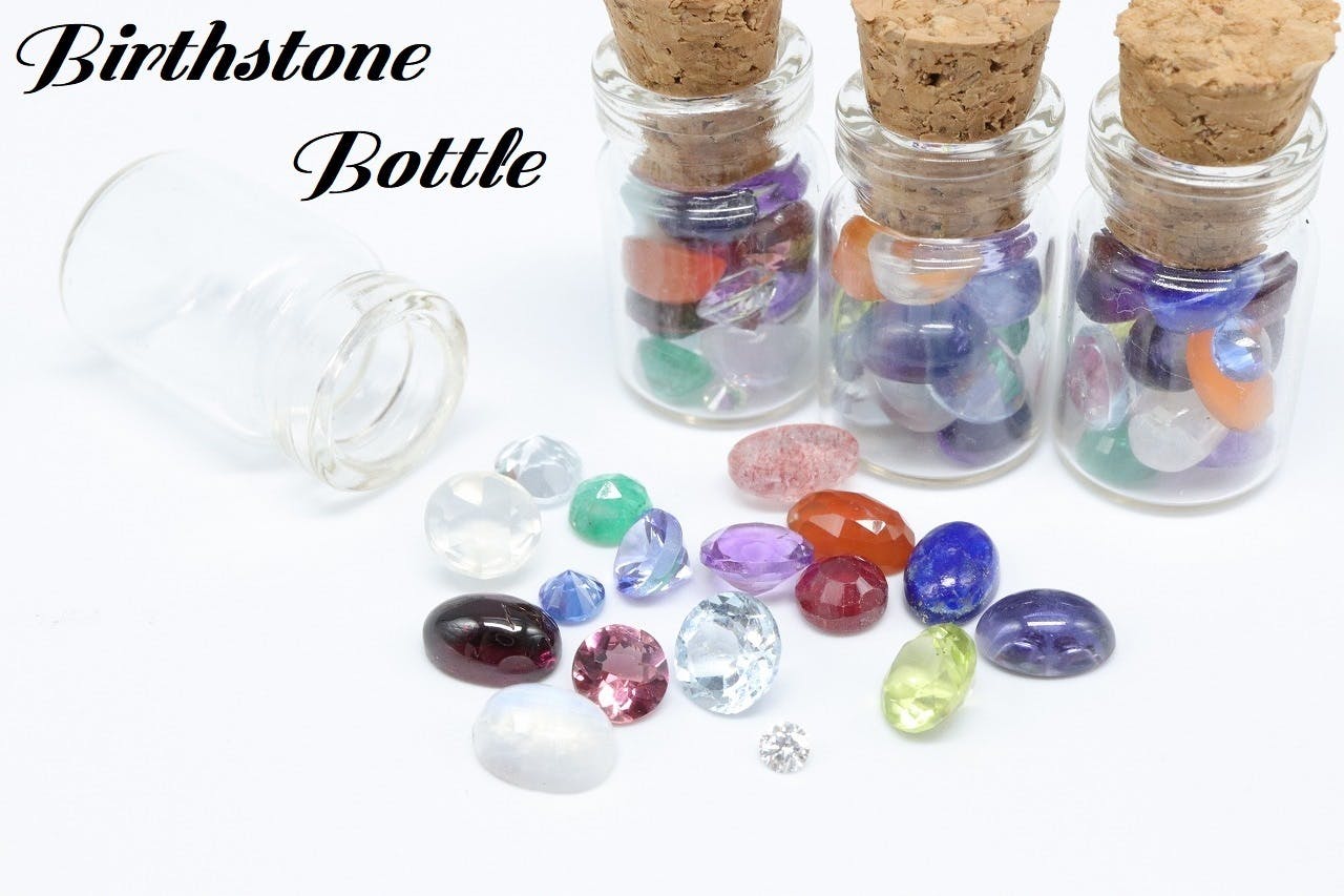 誕生石12石を丸ごと詰め合わせ「Birthstone Bottle」本物の宝石