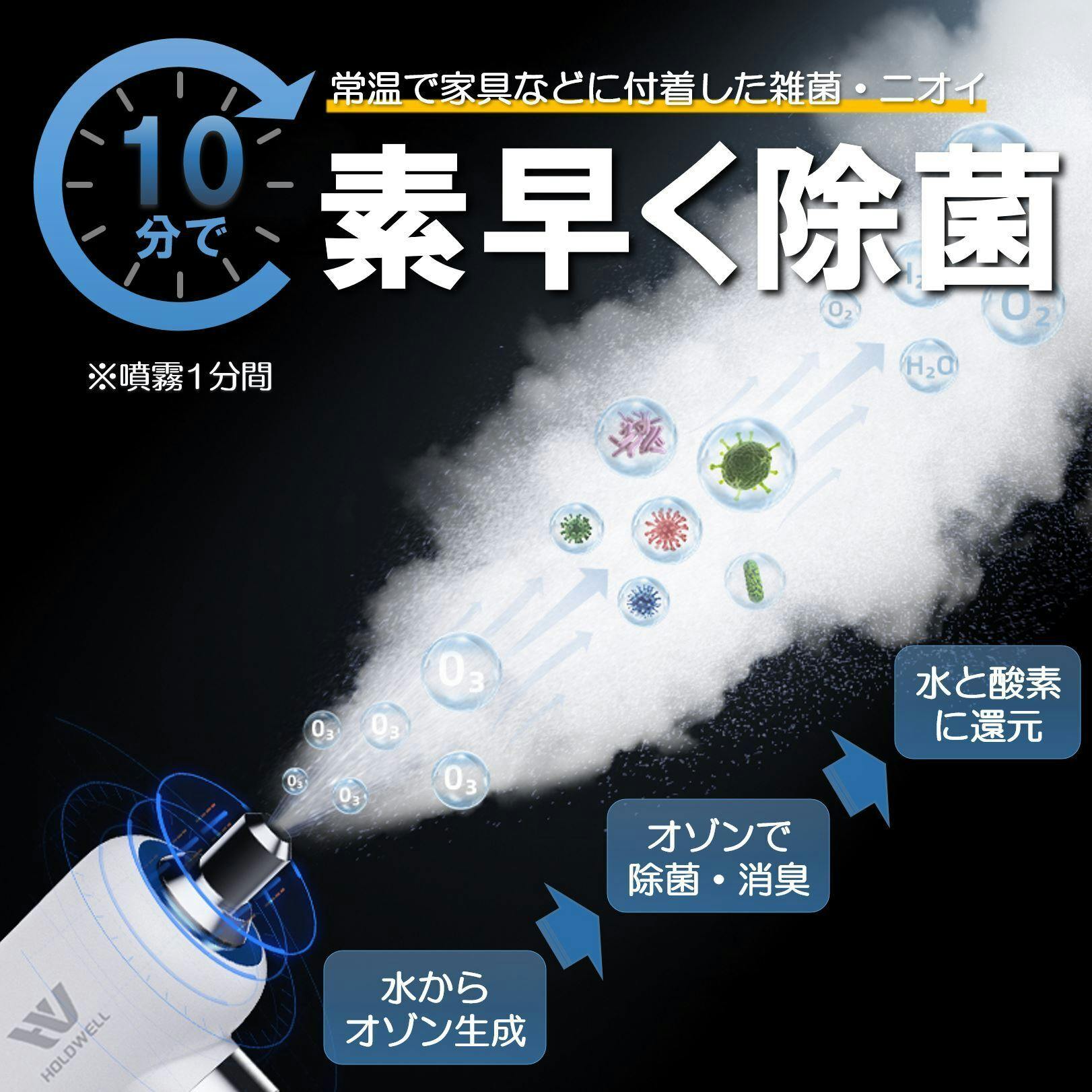オゾンクラスター 酸素イオン発生器 オゾン発生器 - 空気清浄器