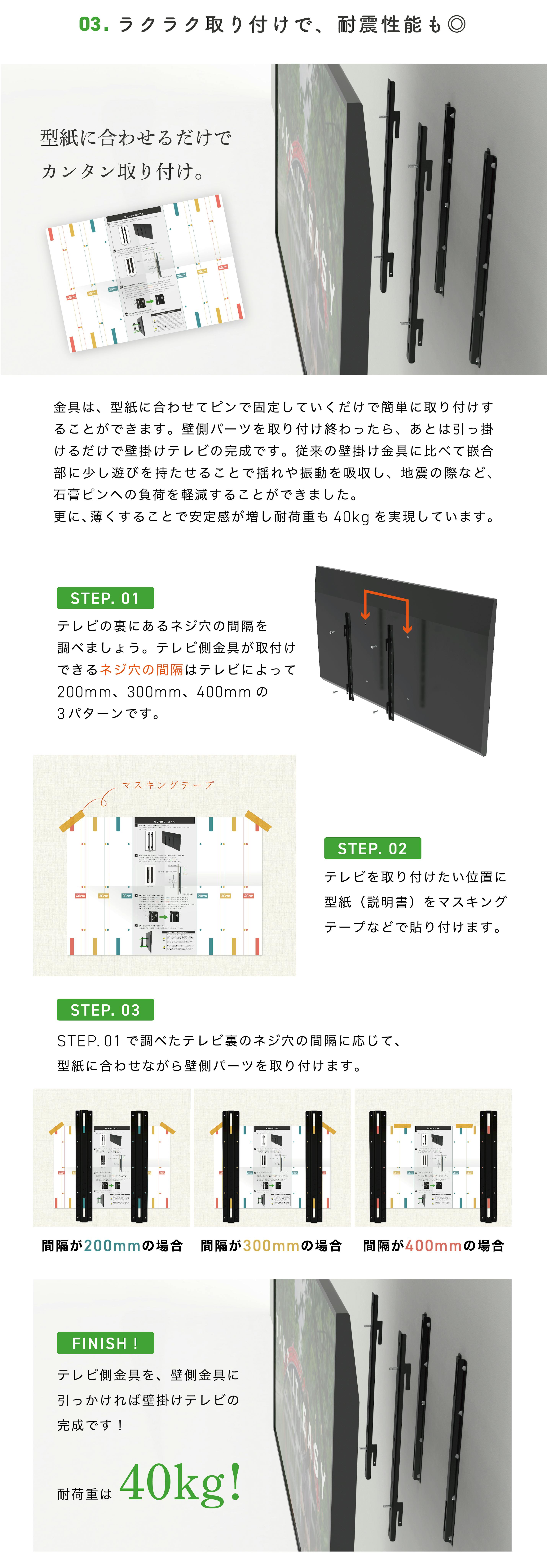 賃貸革命！壁掛けテレビが賃貸でも気軽に実現できる壁掛けキット！原状