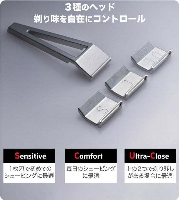 肌に優しい1枚刃カミソリ「HYPE Razor」で床屋のような剃りを自宅でも 