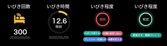 EMSパルス振動でいびきケア！アプリ不要・本体から睡眠時呼吸データを