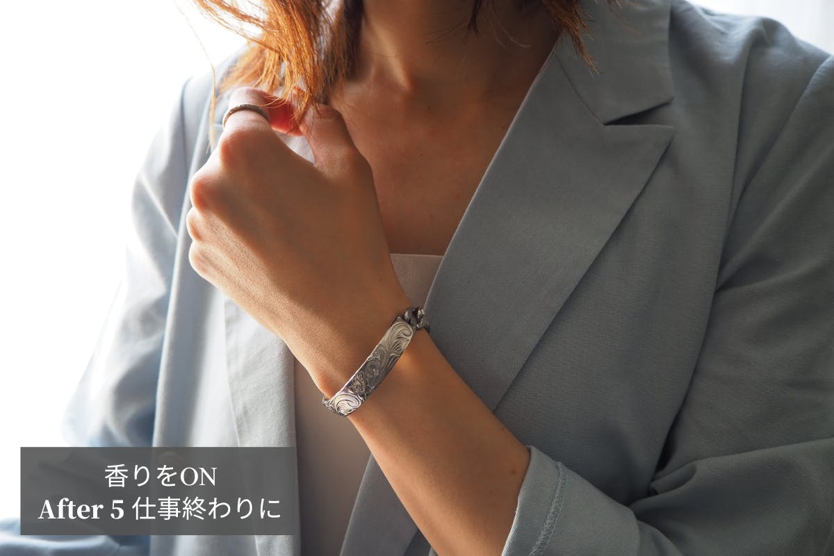 香りが最大72時間持続するlaki+『ラキタス』ハワイアンブレスレット第2
