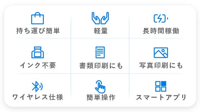 インク不要】スマホから即印刷！超コンパクトなA4ポータブルミニ