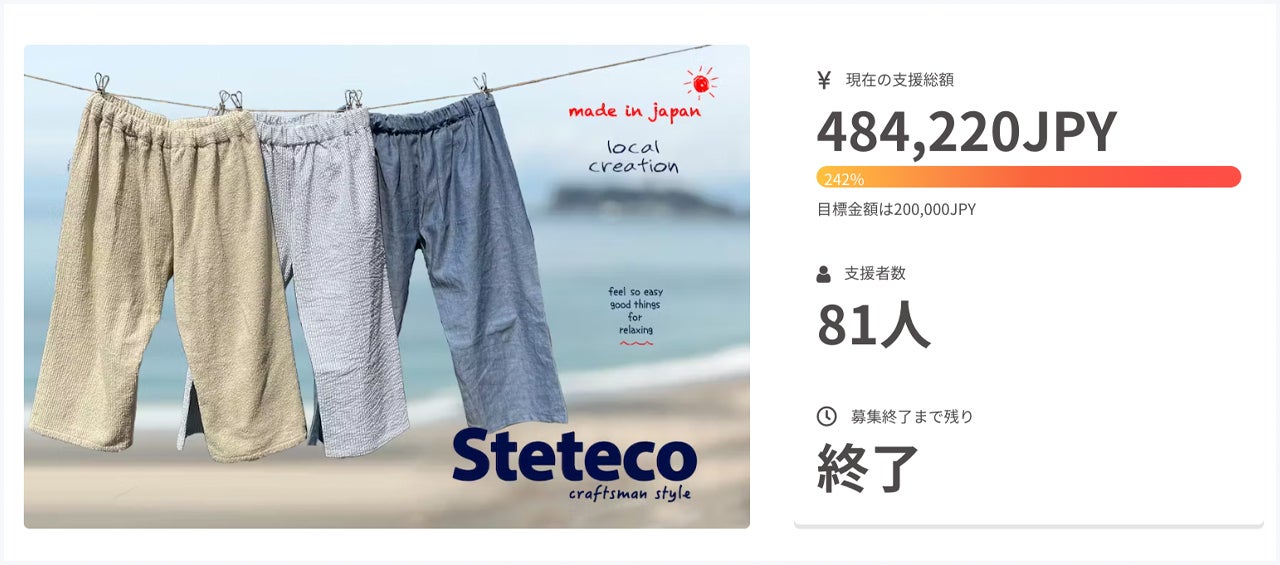 【これぞ!日本のステテコ】ひと味ちがう「粋」なステテコが生まれ変わりました! - CAMPFIRE (キャンプファイヤー)