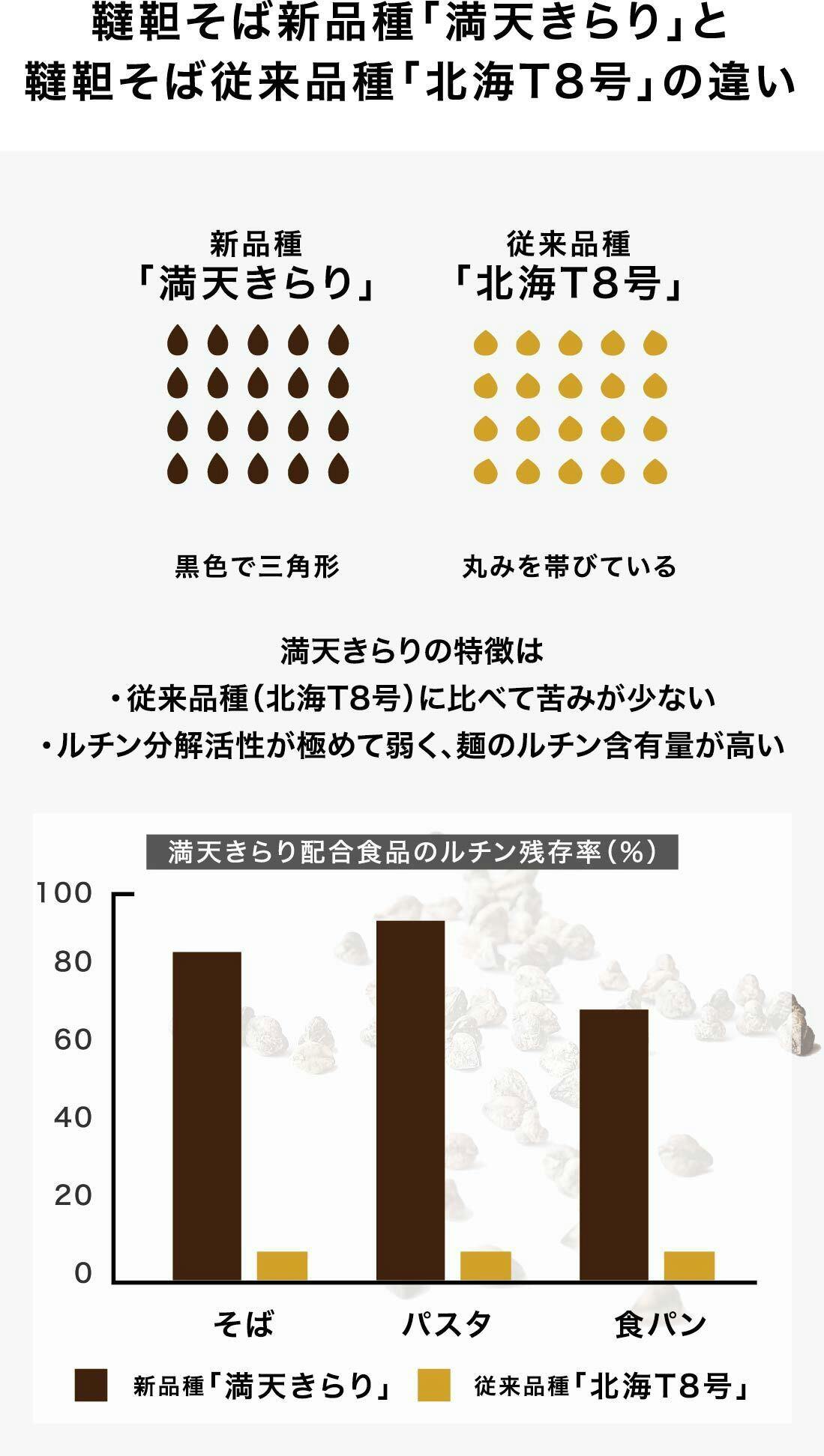 北海道産韃靼二八蕎麦の誕生。高タンパク低脂質、高ルチン「北ノ頂蕎麦