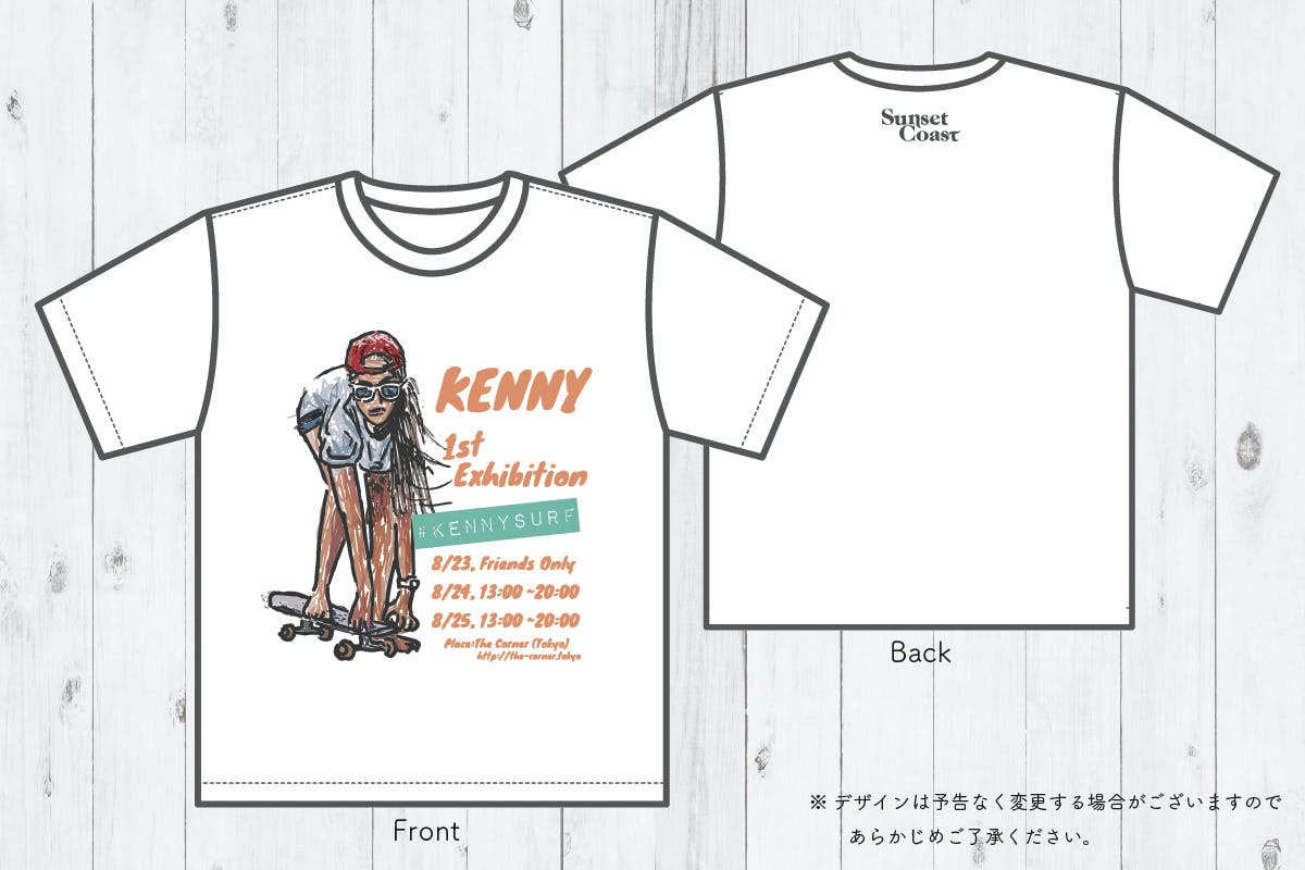 KENNYSURF×Sunset Coast Ｔシャツ - Tシャツ/カットソー(半袖/袖なし)