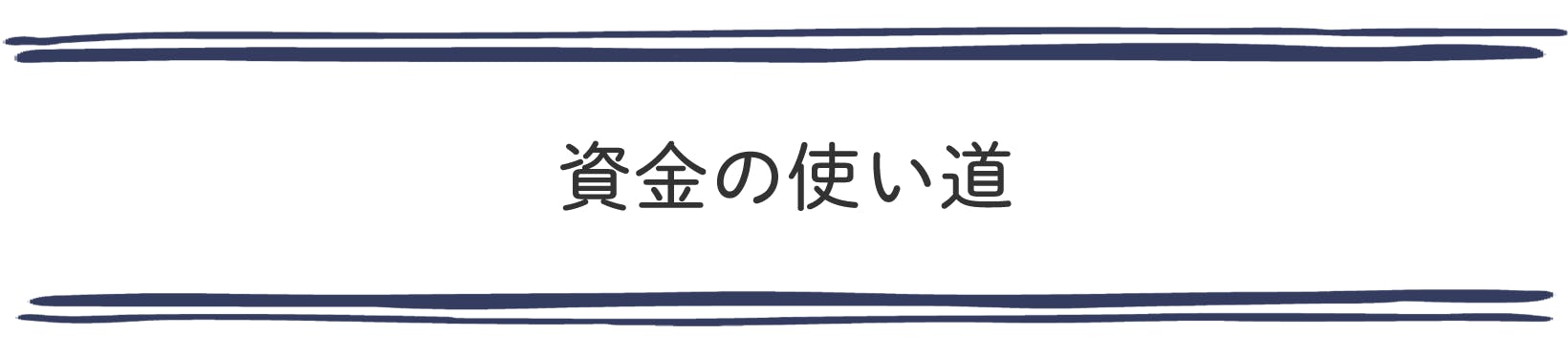 資金の使い道