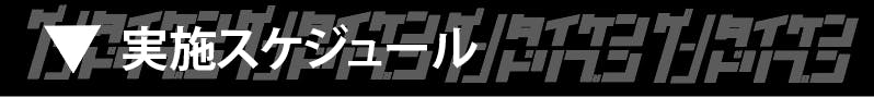 実施スケジュール