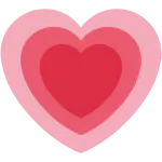 光るハート 💗