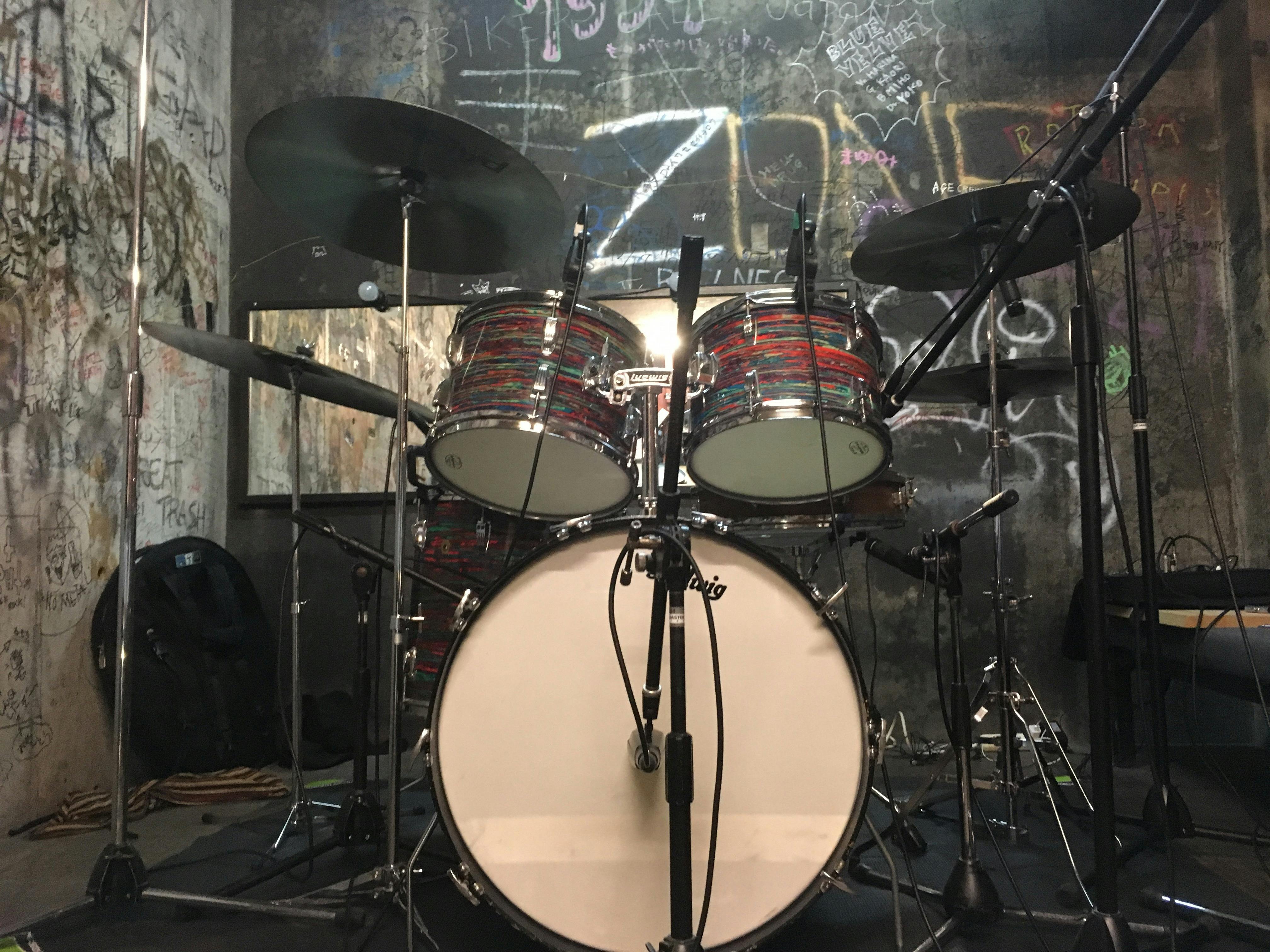 本格ロックドラムセット ROCK DRUMセット ブラック 新品 ヒロアカ - 器材