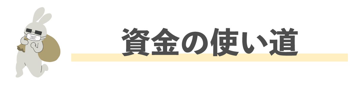 資金の使い道