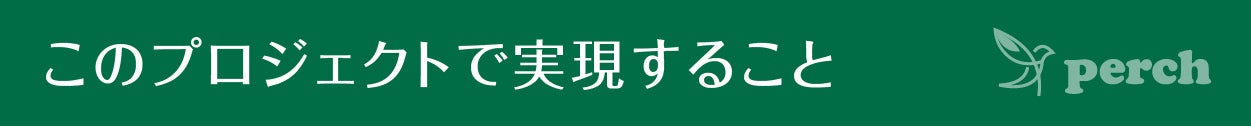 見出し このプロジェクトで実現すること