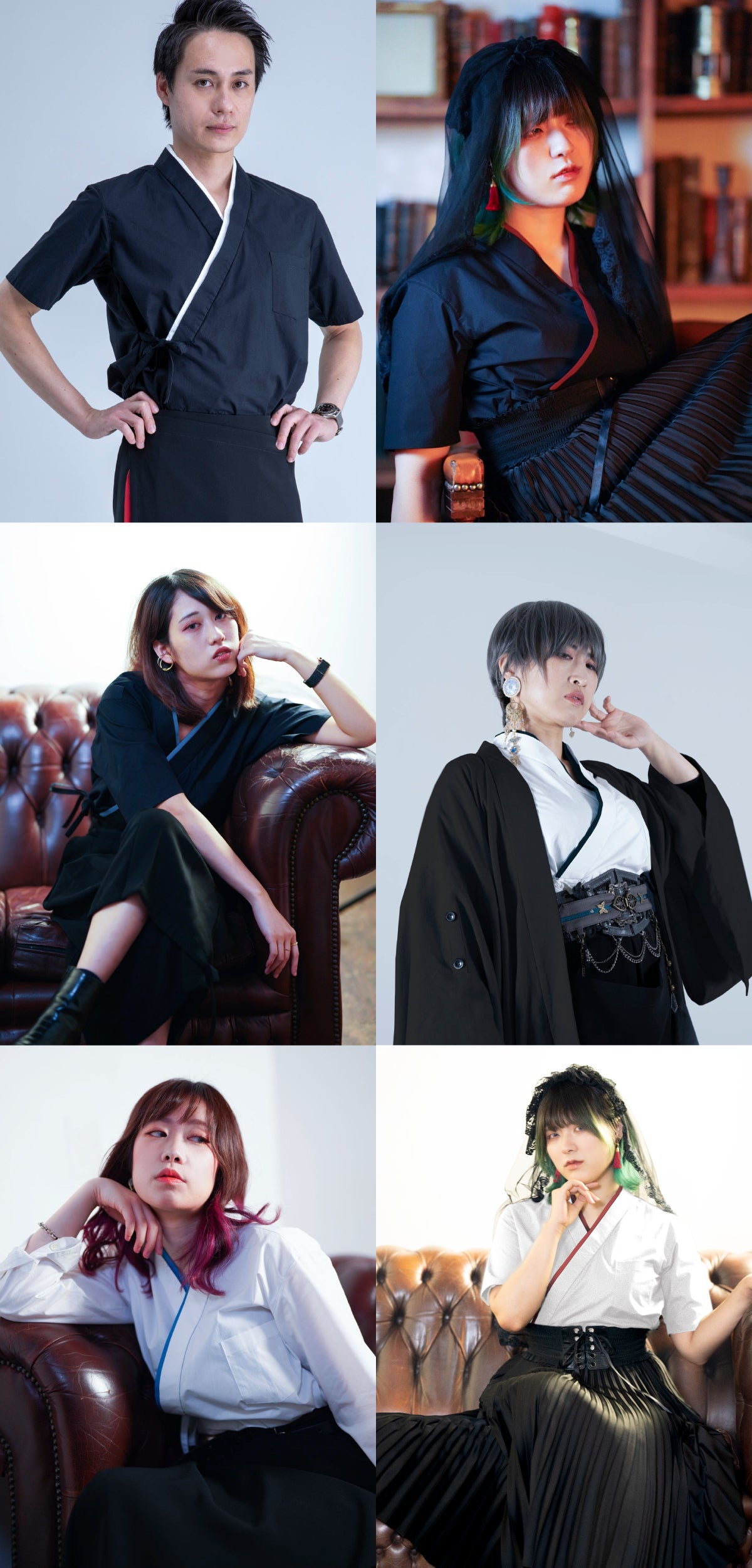 着物シャツ第2弾！新色&新生地追加！重ね衿で魅せる和モードなkimono