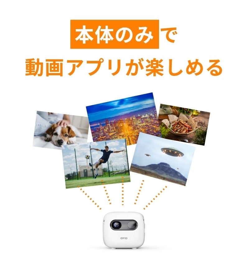 わずか241g！手のひらサイズのプロジェクター 天井投影にも対応