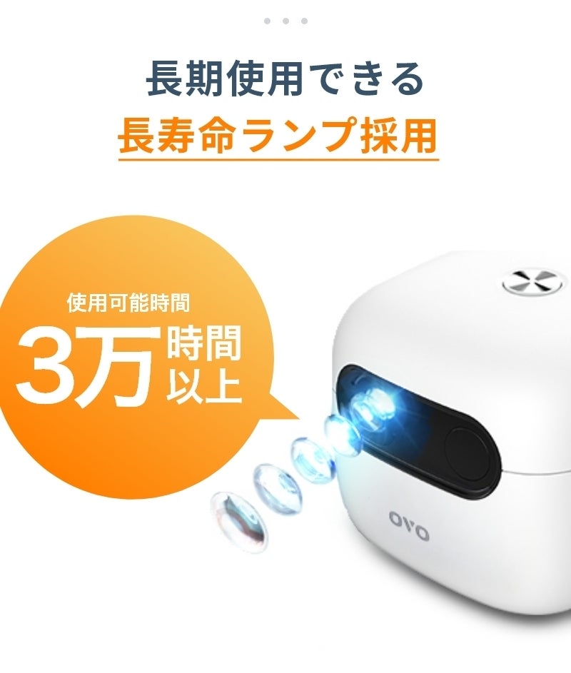 わずか241g！手のひらサイズのプロジェクター 天井投影にも対応