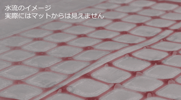 20℃~45℃の温冷水マット。睡眠中の温度スケジュール管理で気持ちよく寝