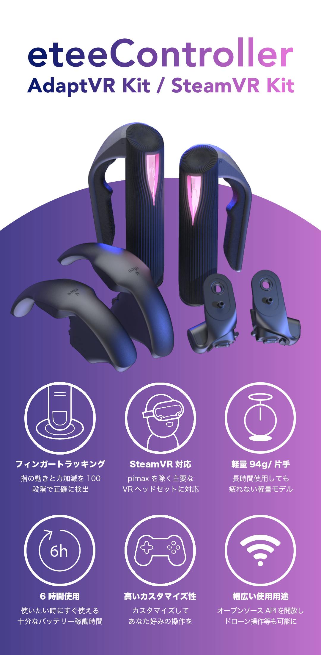 etee VRコントローラ SteamVR対応 【公式通販】