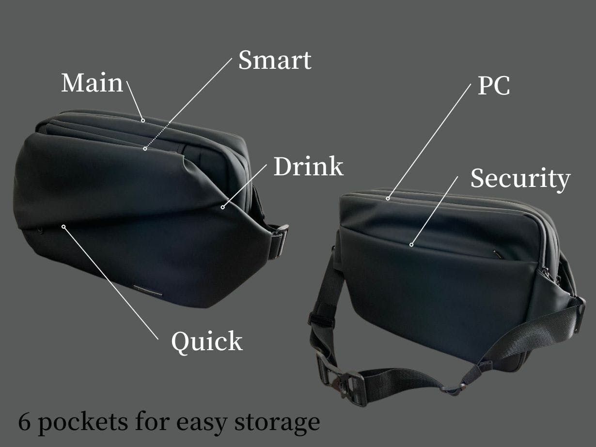 ミニマルに働く人のためのワーカーズボディバッグ_QUICK PACK13