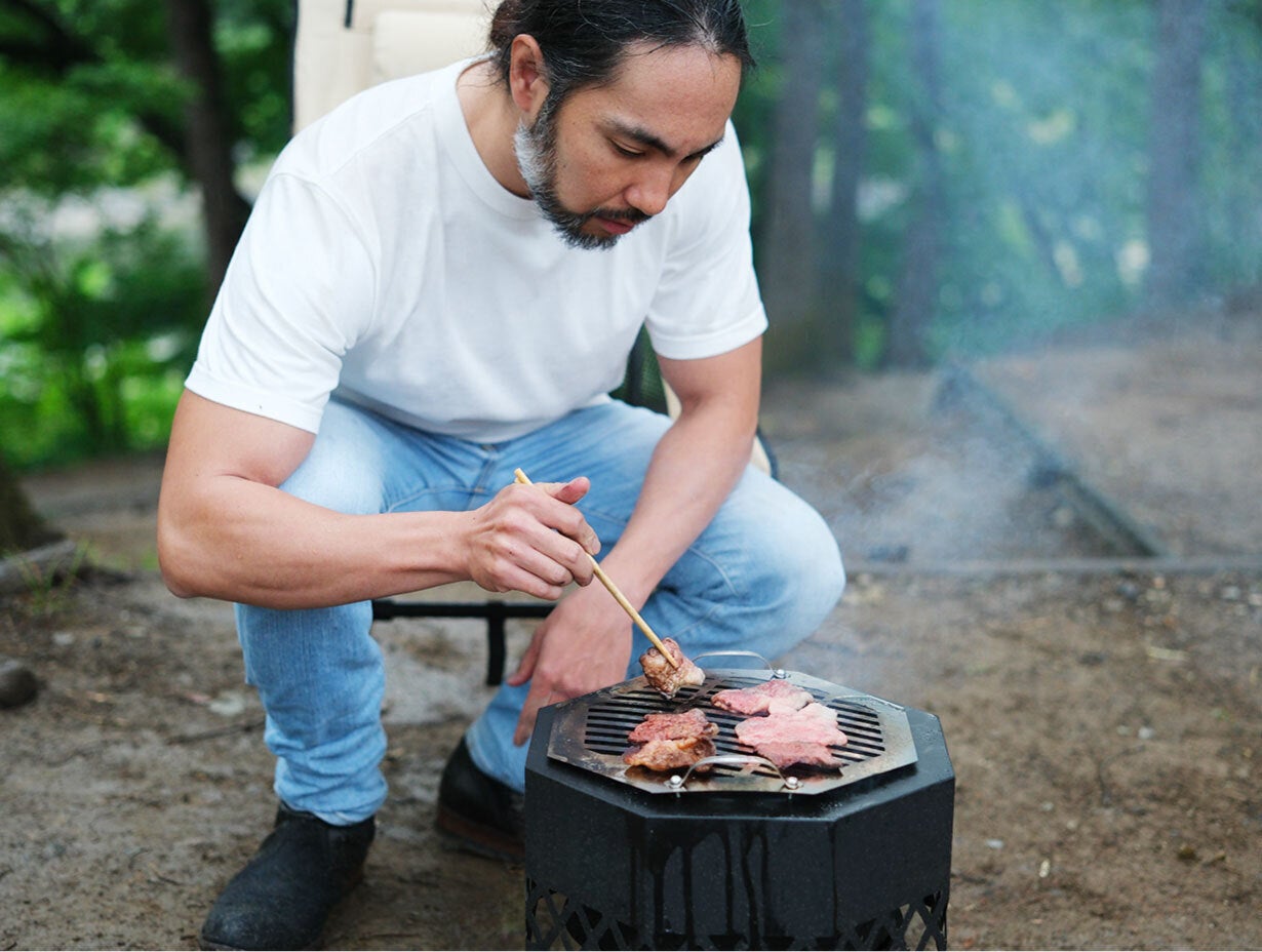 outstand 焚き火台 二次燃焼 BBQ オクタゴンブラック 【公式通販】