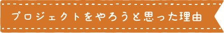 見出し:プロジェクトをやろうと思った理由