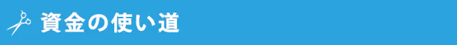 資金の使い道