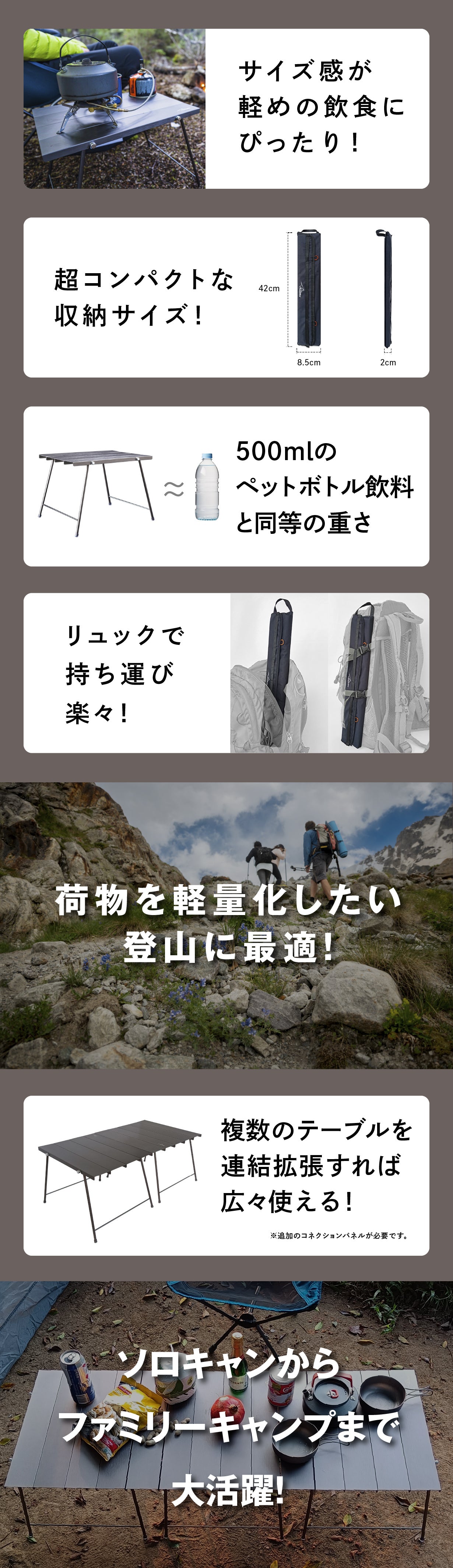 TravelBirdキャンプ超軽量テーブル×2 追加パネル3枚付き Amazon.co.jp: Travel Bird Flexifold Table キャンプテーブル