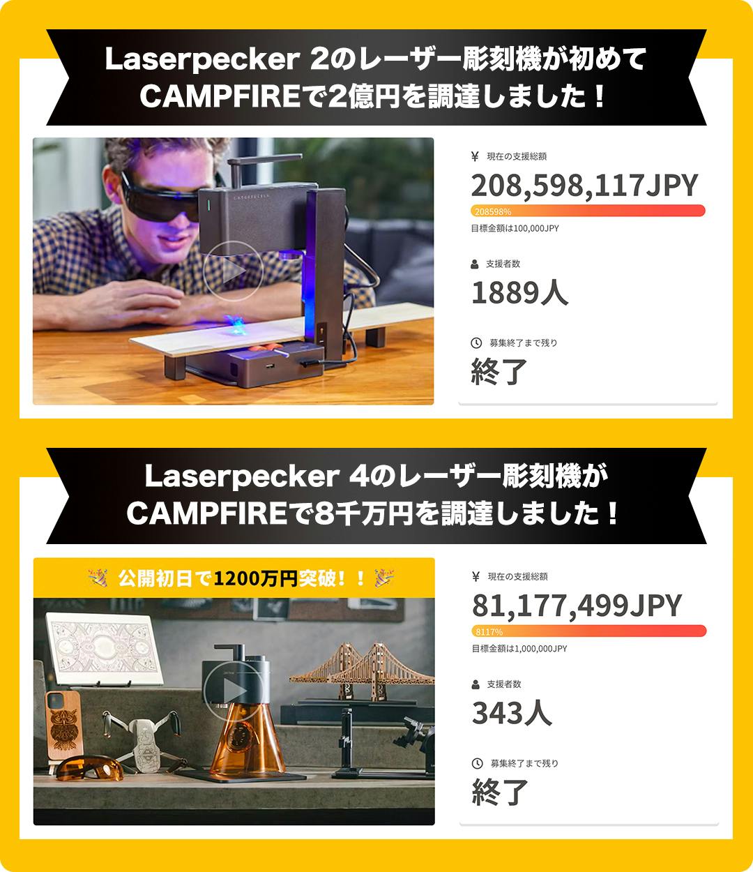 世界初 持ち歩ける多機能レーザー彫刻機 Laserpecker LXシリーズ
