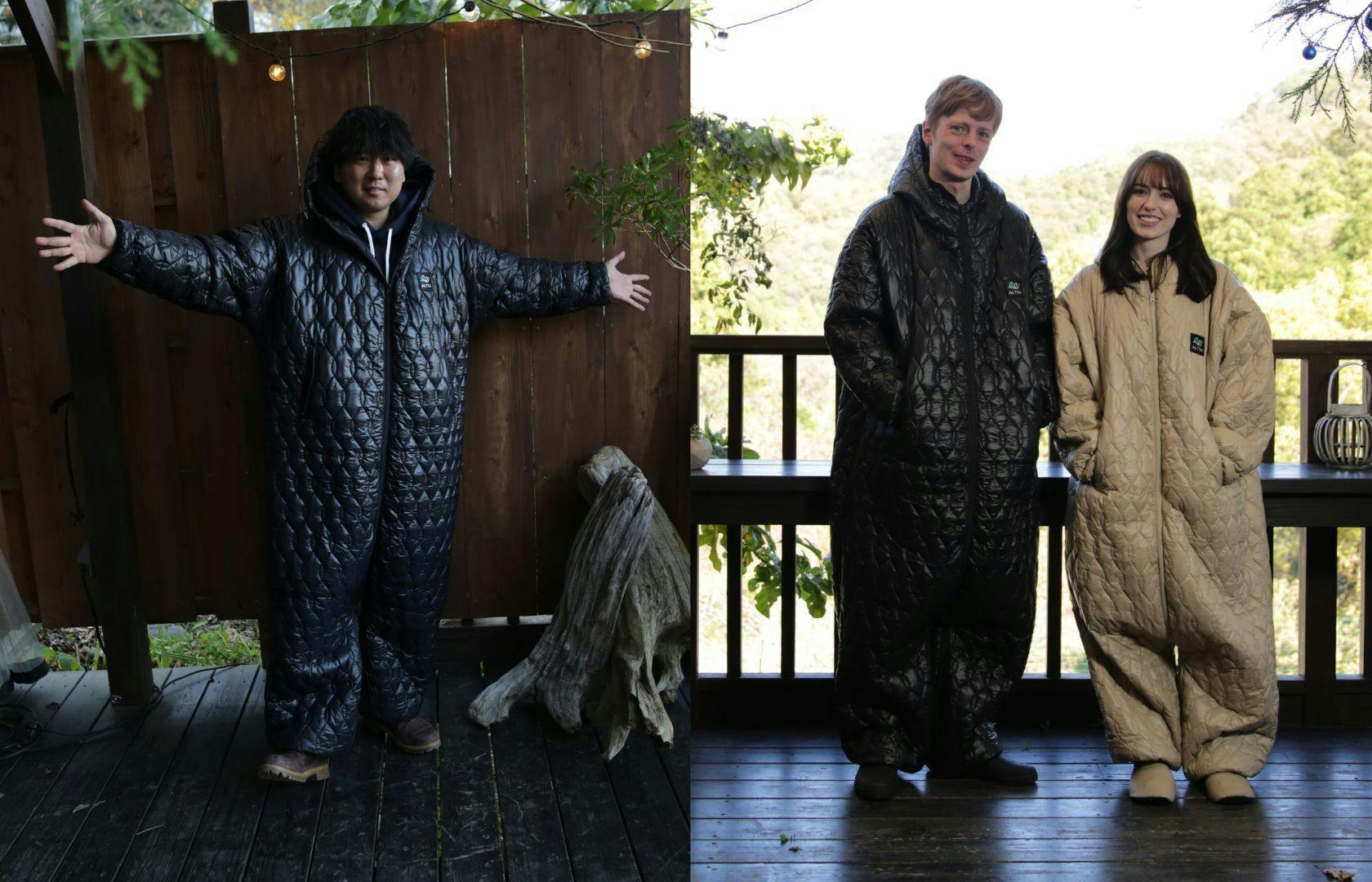 防災・在宅・節電の寒さ対策に】軽量×極暖、着る寝袋『ムササビー