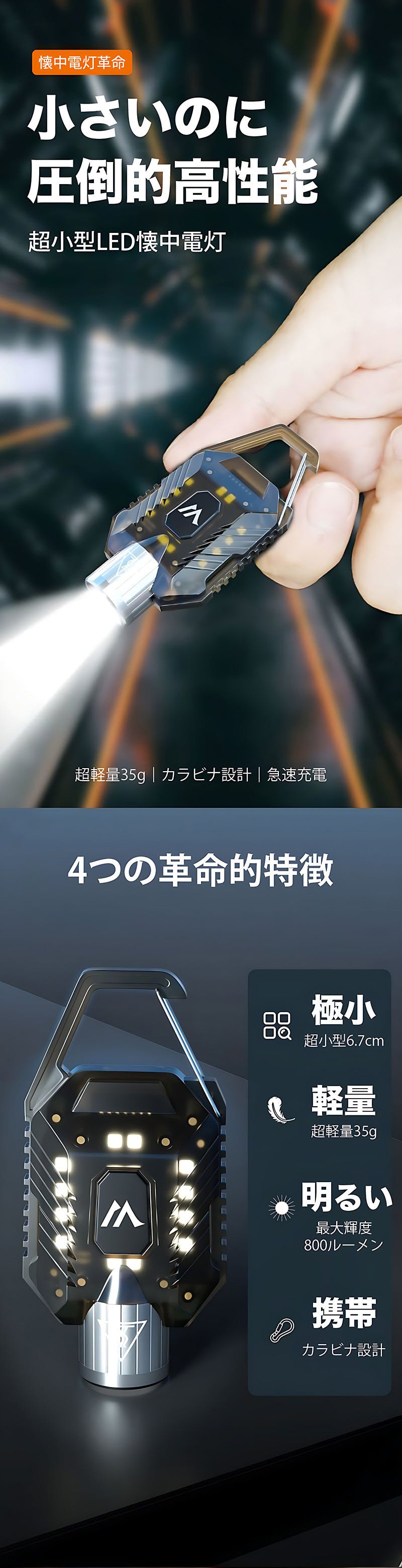 3本 led本懐中電灯 充電ケーブル付 ポータブルライト 防水 携帯 防災